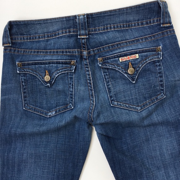 Hudson Jeans Denim - Hudson Signature Bootcut 31 hemmed jeans distresed